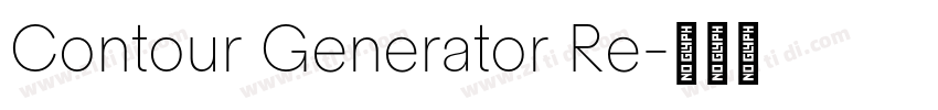 Contour Generator Re字体转换
